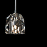 Hubbardton Forge 2023 Sterling Crystal Multi Gatsby 1-Light Mini Pendant