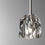 Hubbardton Forge 2023 Sterling Crystal Multi Gatsby 1-Light Mini Pendant