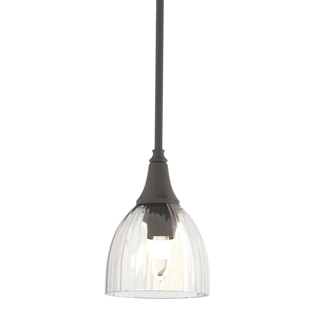 Hubbardton Forge 2000 Dark Smoke Water Glass (LL) Multi Trumpet Mini Pendant