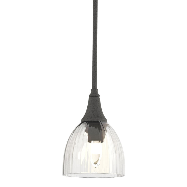 Hubbardton Forge 2000 Natural Iron Water Glass (LL) Multi Trumpet Mini Pendant