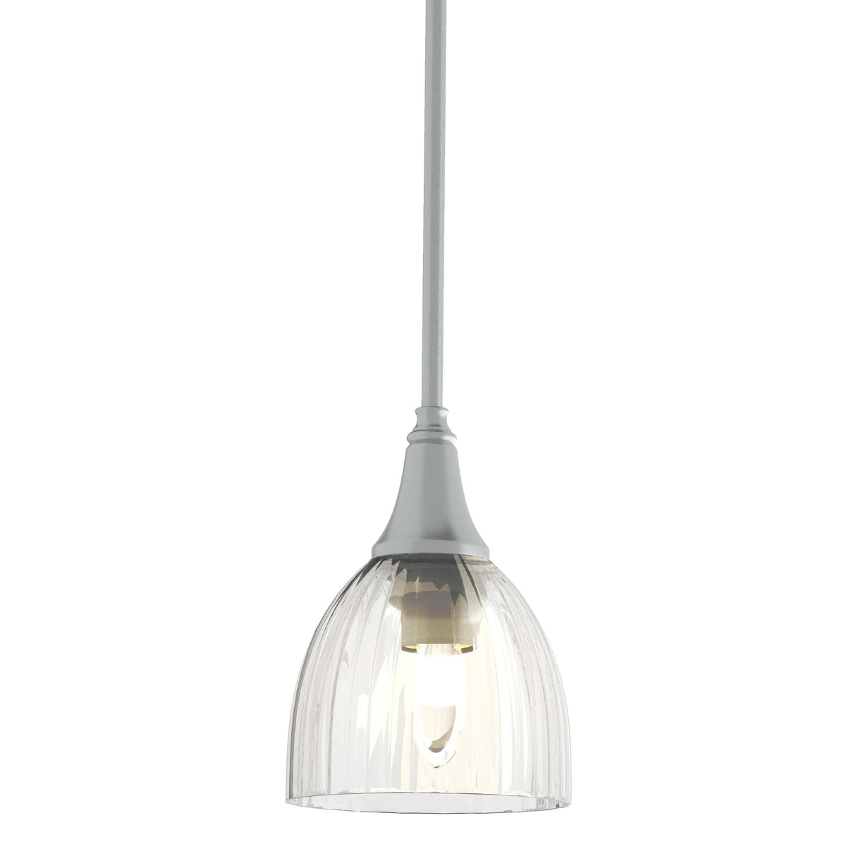 Hubbardton Forge 2000 Vintage Platinum Water Glass (LL) Multi Trumpet Mini Pendant