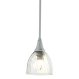 Hubbardton Forge 2000 Vintage Platinum Water Glass (LL) Multi Trumpet Mini Pendant