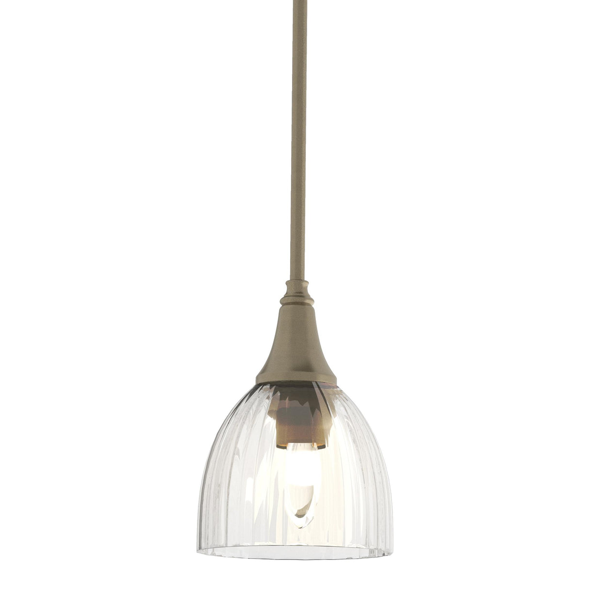 Hubbardton Forge 2000 Soft Gold Water Glass (LL) Multi Trumpet Mini Pendant
