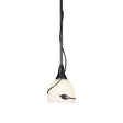Hubbardton Forge 2000 Natural Iron Opal Glass (GG) Multi Twining Leaf Mini Pendant