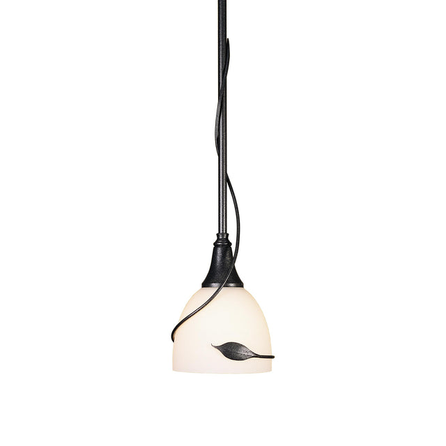 Hubbardton Forge 2000 Natural Iron Opal Glass (GG) Multi Twining Leaf Mini Pendant