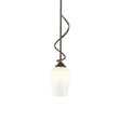 Hubbardton Forge 2011 Bronze Opal Glass (GG) Multi Flora Down Light Mini Pendant