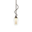 Hubbardton Forge 2011 Bronze Seeded Glass with Opal Diffuser (ZS) Multi Flora Down Light Mini Pendant