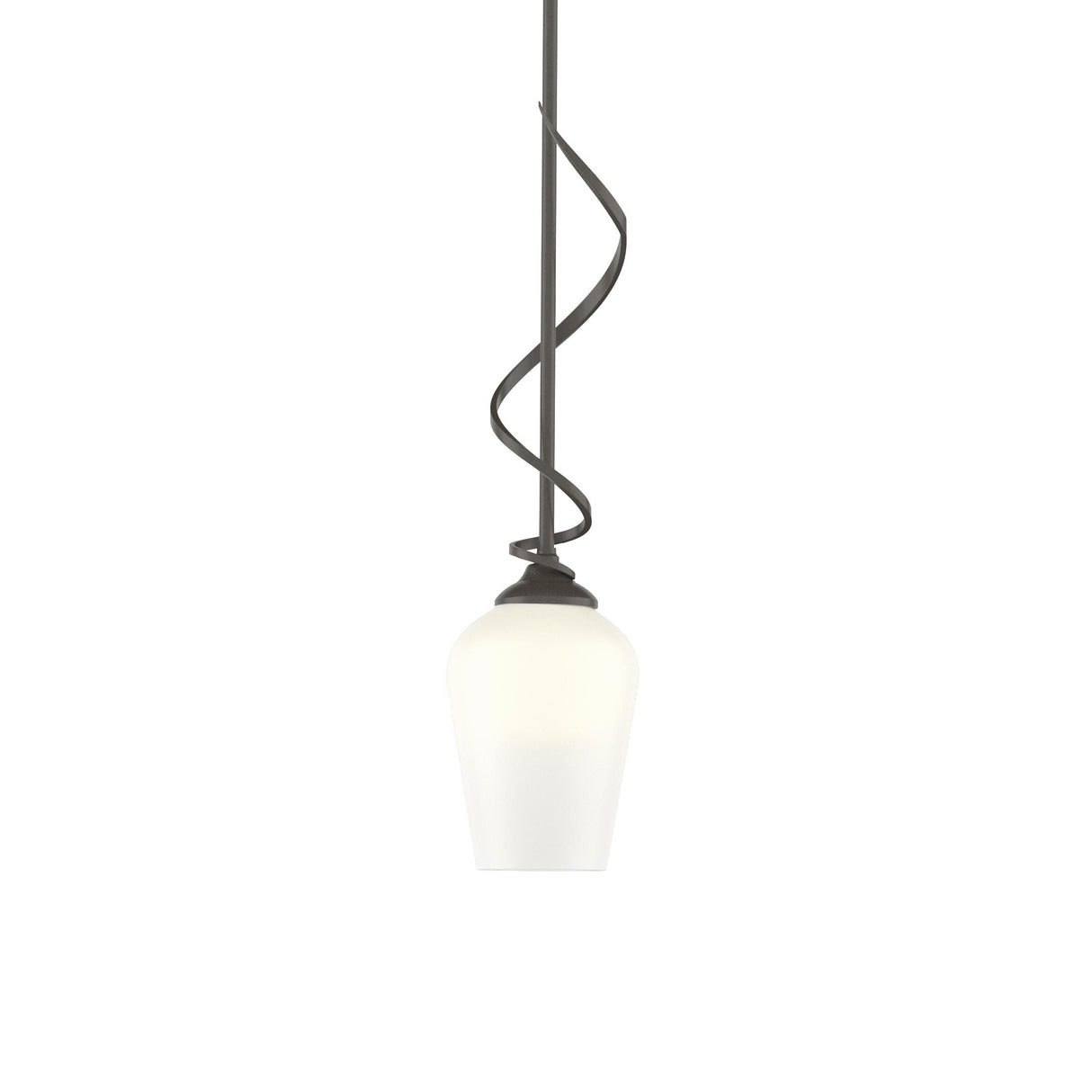Hubbardton Forge 2011 Dark Smoke Opal Glass (GG) Multi Flora Down Light Mini Pendant