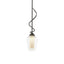 Hubbardton Forge 2011 Dark Smoke Seeded Glass with Opal Diffuser (ZS) Multi Flora Down Light Mini Pendant