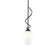 Hubbardton Forge 2011 Black Opal Glass (GG) Multi Flora Down Light Mini Pendant