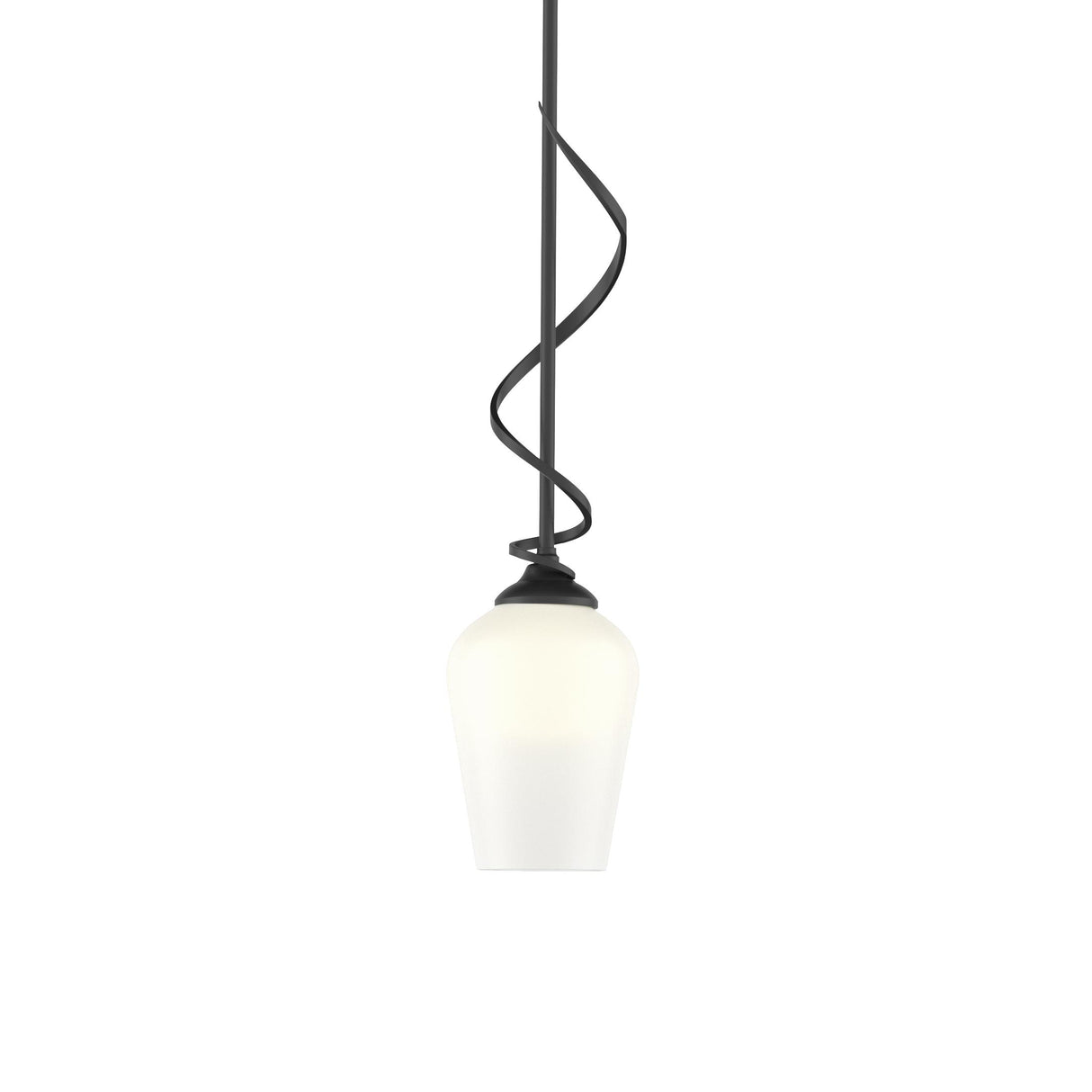 Hubbardton Forge 2011 Black Opal Glass (GG) Multi Flora Down Light Mini Pendant