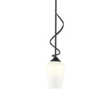 Hubbardton Forge 2011 Black Opal Glass (GG) Multi Flora Down Light Mini Pendant