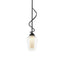 Hubbardton Forge 2011 Black Seeded Glass with Opal Diffuser (ZS) Multi Flora Down Light Mini Pendant