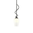 Hubbardton Forge 2011 Natural Iron Opal Glass (GG) Multi Flora Down Light Mini Pendant