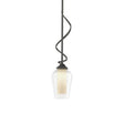 Hubbardton Forge 2011 Natural Iron Seeded Glass with Opal Diffuser (ZS) Multi Flora Down Light Mini Pendant