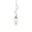 Hubbardton Forge 2011 Vintage Platinum Seeded Glass with Opal Diffuser (ZS) Multi Flora Down Light Mini Pendant