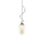 Hubbardton Forge 2011 Vintage Platinum Seeded Glass with Opal Diffuser (ZS) Multi Flora Down Light Mini Pendant