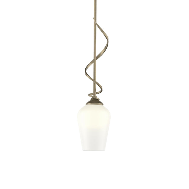 Hubbardton Forge 2011 Soft Gold Opal Glass (GG) Multi Flora Down Light Mini Pendant