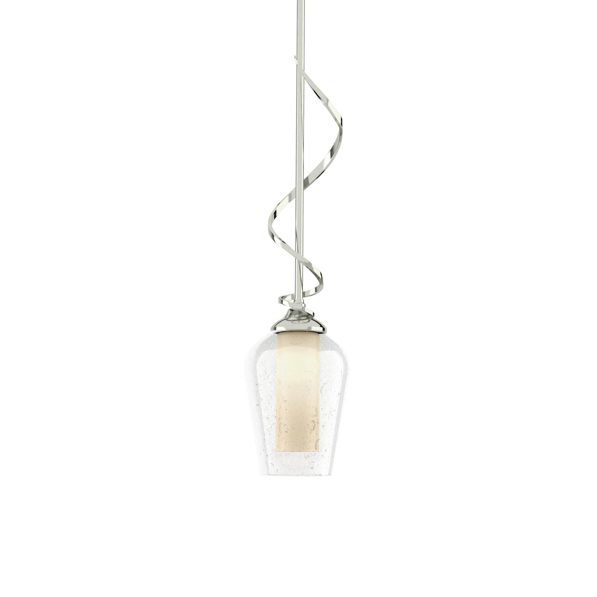 Hubbardton Forge 2011 Sterling Seeded Glass with Opal Diffuser (ZS) Multi Flora Down Light Mini Pendant