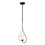Hubbardton Forge 2012 Bronze Seeded Glass with Opal Diffuser (ZS) Multi Flora Up Light Mini Pendant