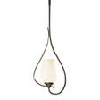Hubbardton Forge 2012 Dark Smoke Opal Glass (GG) Multi Flora Up Light Mini Pendant