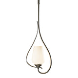 Hubbardton Forge 2012 Dark Smoke Opal Glass (GG) Multi Flora Up Light Mini Pendant