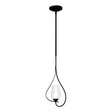 Hubbardton Forge 2012 Black Seeded Glass with Opal Diffuser (ZS) Multi Flora Up Light Mini Pendant