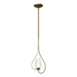 Hubbardton Forge 2012 Soft Gold Seeded Glass with Opal Diffuser (ZS) Multi Flora Up Light Mini Pendant