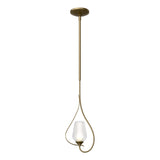 Hubbardton Forge 2012 Soft Gold Seeded Glass with Opal Diffuser (ZS) Multi Flora Up Light Mini Pendant