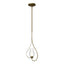 Hubbardton Forge 2012 Soft Gold Seeded Glass with Opal Diffuser (ZS) Multi Flora Up Light Mini Pendant