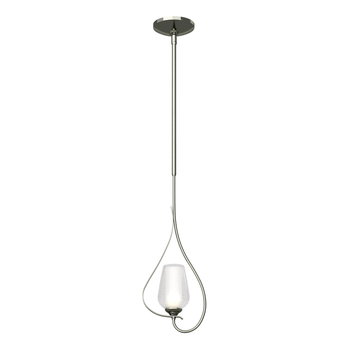 Hubbardton Forge 2012 Sterling Seeded Glass with Opal Diffuser (ZS) Multi Flora Up Light Mini Pendant