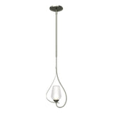 Hubbardton Forge 2012 Sterling Seeded Glass with Opal Diffuser (ZS) Multi Flora Up Light Mini Pendant