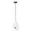 Hubbardton Forge 2012 Sterling Seeded Glass with Opal Diffuser (ZS) Multi Flora Up Light Mini Pendant