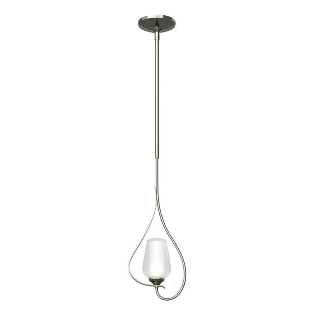 Hubbardton Forge 2012 Sterling Seeded Glass with Opal Diffuser (ZS) Multi Flora Up Light Mini Pendant
