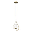 Hubbardton Forge 2012 Modern Brass Seeded Glass with Opal Diffuser (ZS) Multi Flora Up Light Mini Pendant