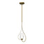 Hubbardton Forge 2012 Modern Brass Seeded Glass with Opal Diffuser (ZS) Multi Flora Up Light Mini Pendant