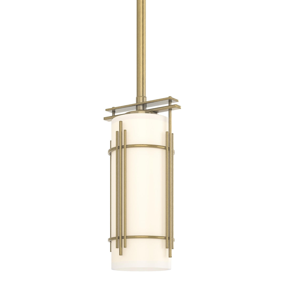 Hubbardton Forge 2006 Modern Brass Opal Glass (GG) Multi Paralline Mini Pendant