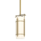 Hubbardton Forge 2006 Modern Brass Opal Glass (GG) Multi Paralline Mini Pendant