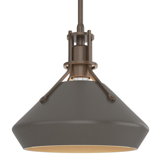 Hubbardton Forge 2020 Bronze Dark Smoke Multi Henry with Chamfer Pendant