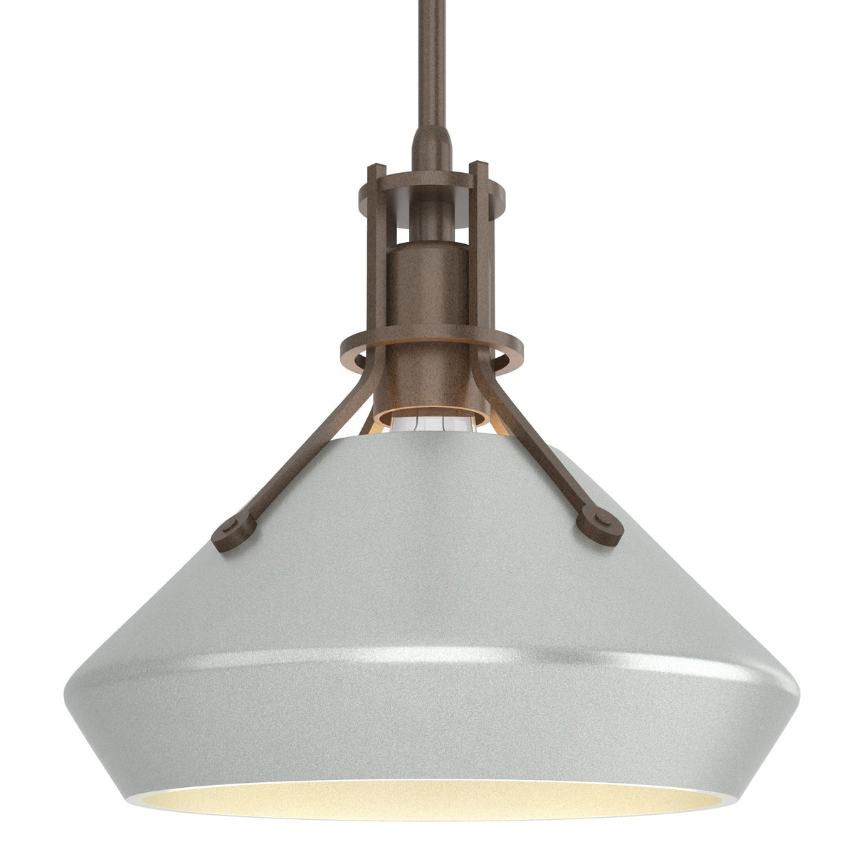 Hubbardton Forge 2020 Bronze Vintage Platinum Multi Henry with Chamfer Pendant