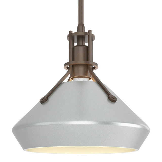 Hubbardton Forge 2020 Bronze Vintage Platinum Multi Henry with Chamfer Pendant