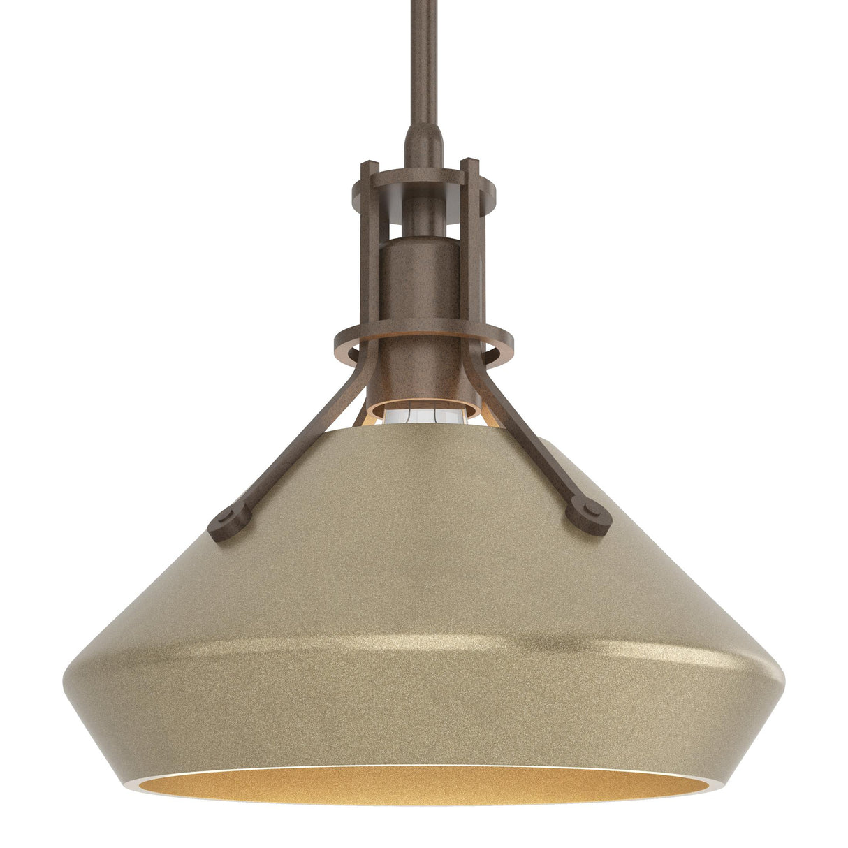 Hubbardton Forge 2020 Bronze Soft Gold Multi Henry with Chamfer Pendant
