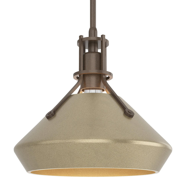 Hubbardton Forge 2020 Bronze Soft Gold Multi Henry with Chamfer Pendant