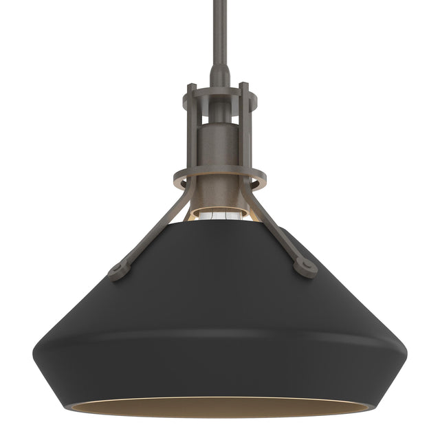 Hubbardton Forge 2020 Dark Smoke Black Multi Henry with Chamfer Pendant