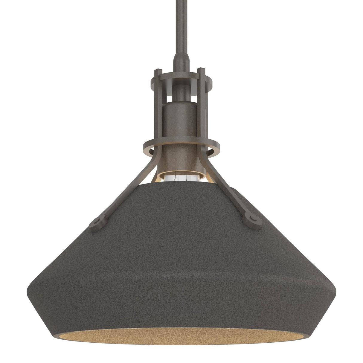 Hubbardton Forge 2020 Dark Smoke Natural Iron Multi Henry with Chamfer Pendant