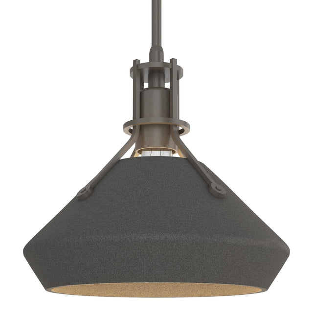Hubbardton Forge 2020 Dark Smoke Natural Iron Multi Henry with Chamfer Pendant