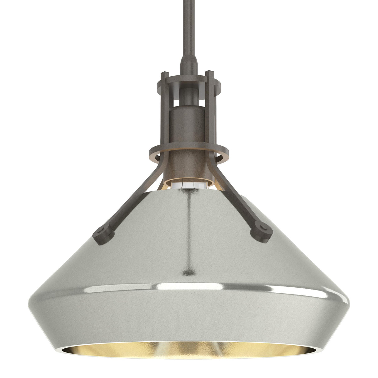 Hubbardton Forge 2020 Dark Smoke Sterling Multi Henry with Chamfer Pendant