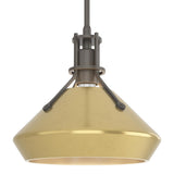 Hubbardton Forge 2020 Dark Smoke Modern Brass Multi Henry with Chamfer Pendant