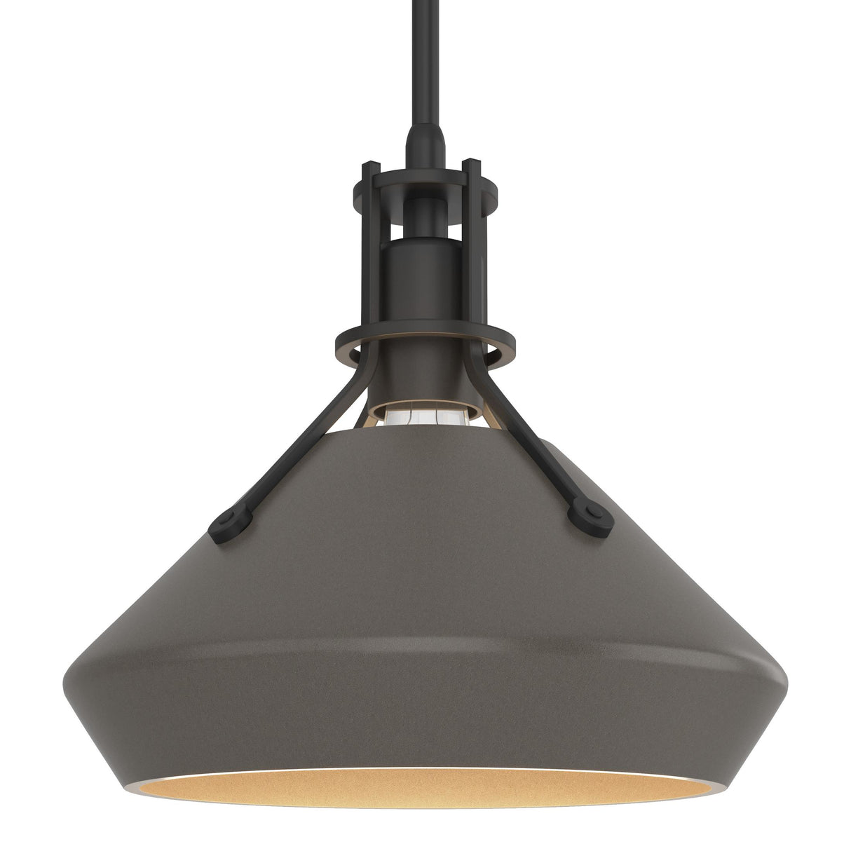 Hubbardton Forge 2020 Black Dark Smoke Multi Henry with Chamfer Pendant