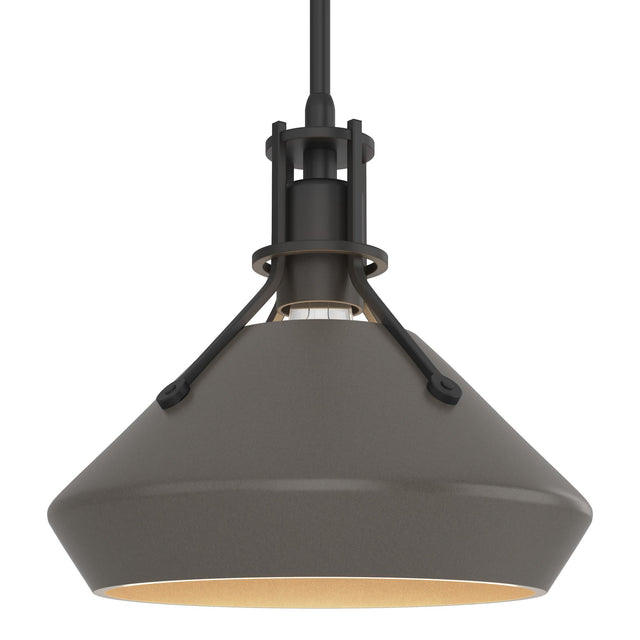 Hubbardton Forge 2020 Black Dark Smoke Multi Henry with Chamfer Pendant